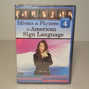 IDIOMS & PHRASES IN AMERICAN SIGN LANGUAGE Volume 4 New DVD
